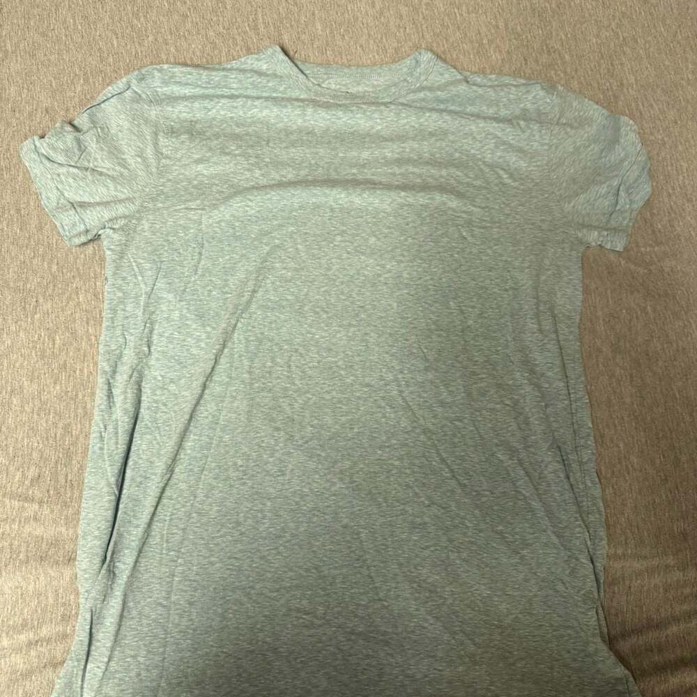 Departwest Light Blue Heathered Crewneck T-Shirt